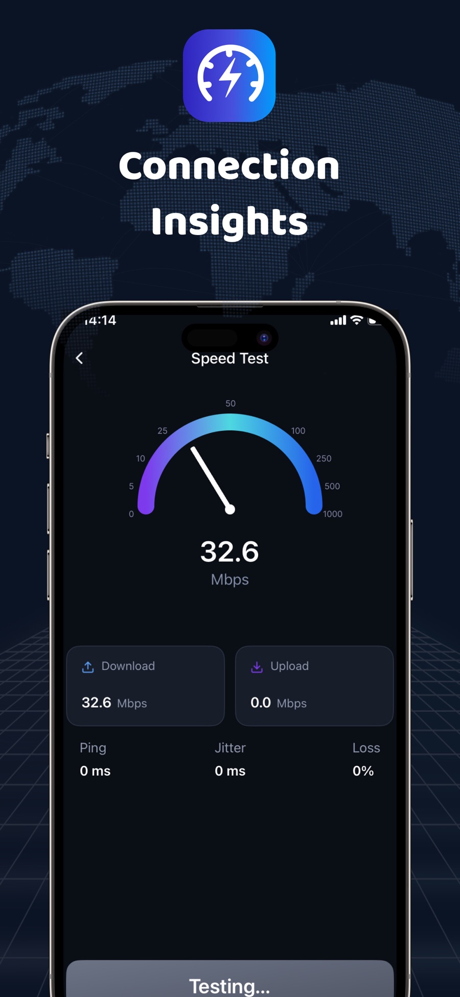 Netrail VPN connection insights and speed test preview